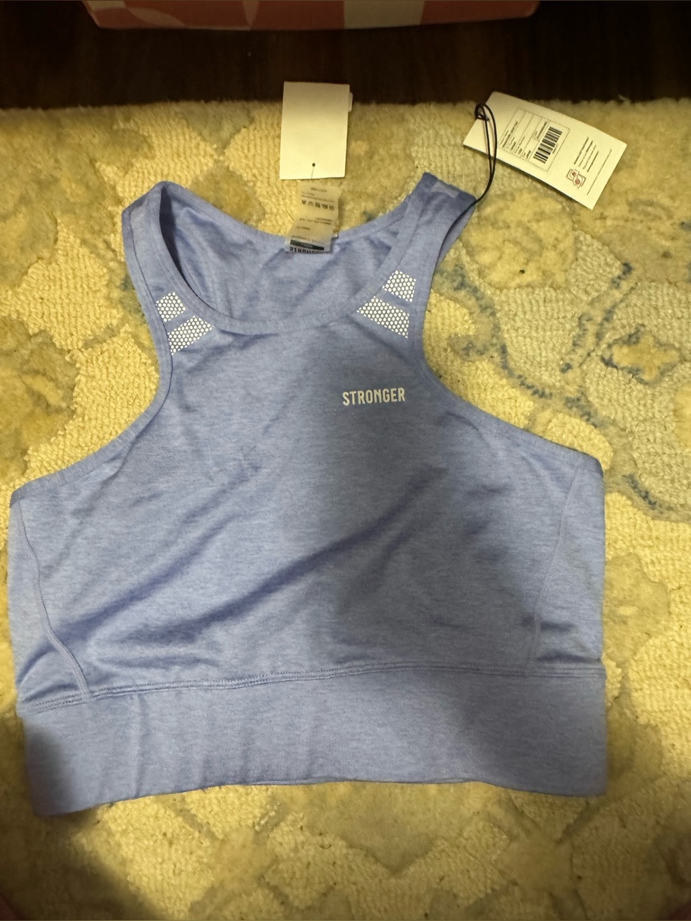 NWT STRONGER High-Neck Sports Bra